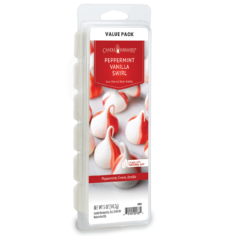PEPPERMINT VANILLA SWIRL FRAGRANCE: Sweet peppermint intertwined with creamy, warm vanilla. TOP NOTES: Mint, Citrus MID NOTES: Berry, Peppermint BASE NOTES: Vanilla, White Musk