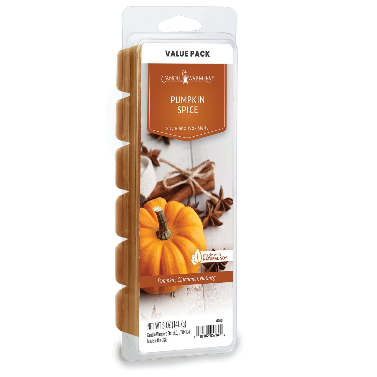 PUMPKIN SPICE FRAGRANCE: Fresh pumpkin, sweet vanilla cream, cinnamon, clove, and ginger. TOP NOTES: Cinnamon Stick, Grated Clove, Dash of Nutmeg MID NOTES: Pumpkin Pure, Orange Peel BASE NOTES: Milky Vanilla, Maple Syrup