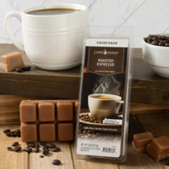 ROASTED ESPRESSO FRAGRANCE: Freshly brewed espresso with highlights of creamy vanilla and caramel. TOP NOTES:Sweets, Caramelized Sugar, Butter MID NOTES: Chocolate Cream, Vanilla Ice Cream BASE NOTES: Roasted Coffee Bean, Caramel