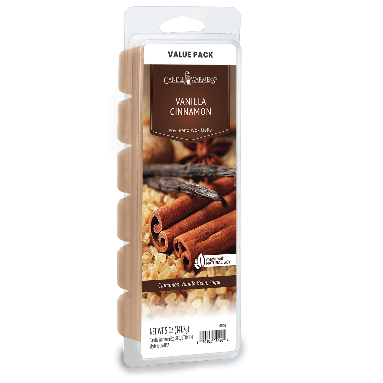 VANILLA CINNAMON FRAGRANCE: Pure vanilla bean, sweet cinnamon, and a touch of sugar. TOP NOTE: Buttery Caramel MID NOTE: Cinnamon Sugar BASE NOTE: Vanilla Cake