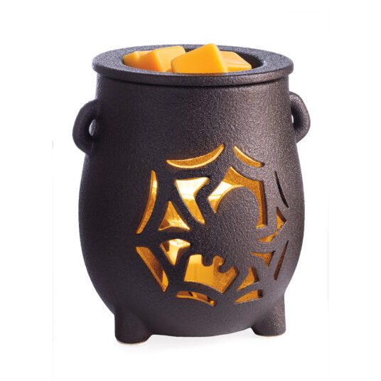 The Creepy Cauldron Fragrance Warmer brings a spooky-charming touch to your Halloween décor. The textured black cauldron features a spider and web cutout design that sets an eerie mood while melting your favorite scents. Perfect for filling your home with festive, ghoulish fragrance all season long.