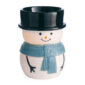 Bring the magic of winter into your home with our Snowy Illumination Fragrance Warmer. This charming warmer features an adorable snowman, complete with a classic black top hat and a cheerful blue scarf. When turned on, it emits a warm, inviting glow that enhances the festive ambiance of any space.