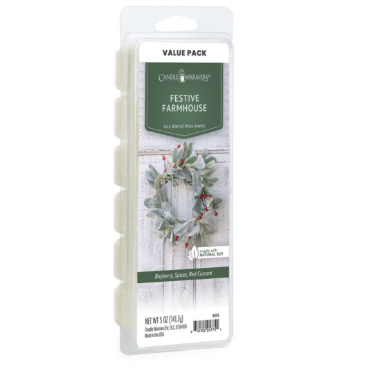 Our Festive Farmhouse Wax Melts are a fresh and herbal fragrance inspired by the atmosphere of the old homestead in winter. A blend of tart red currant, clove, cedar leaf and silver eucalyptus will leave your space with a rich, earthy scent sure to take you back. TOP NOTES: Green, Citrus MID NOTES: Eucalyptus, Aldehydic, Bayberry BASE NOTES: Fir Needle, Spice