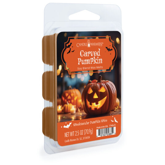 Unleash the spooky charm of Halloween with Carved Pumpkin! This eerie blend of fresh pumpkin, sweet vanilla cream, and a wicked mix of cinnamon, clove, and ginger will cast a cozy spell over your space - a cauldron of autumn magic. Perfect for setting a ghostly glow at your haunted gatherings or for chilling out on a crisp, eerie night. TOP NOTES: Cinnamon Stick, Grated Clove, Dash of Nutmeg MID NOTES: Pumpkin Pure, Orange Peel BASE NOTES: Milky Vanilla, Maple Syrup