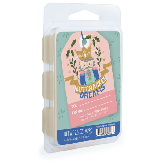 Step into holiday magic with Nutcracker Dreams! This festive fragrance blends winter spruce, crisp balsam, and sparkling citrus with a twist of tart currant. Vibrant and joyful, it fills your home with seasonal cheer—perfect for gatherings or cozy nights by the tree. TOP NOTES: Orange, Lemon, Grapefruit, Evergreen MID NOTES: Fir Needle, Currant, Pine BASE NOTES: Grapefruit, Pine, Cypress