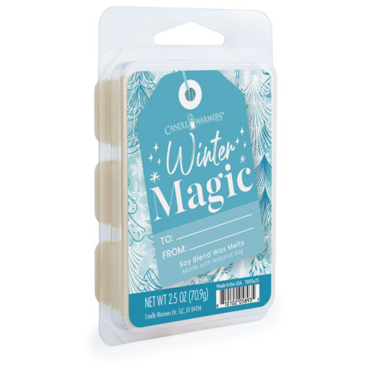 Experience the enchantment of the season with Winter Magic Wax Melt. Sweet peppermint, citrus, and juicy berries blend with creamy vanilla and white musk for a cozy winter vibe. This festive fragrance wil give your home the ambiance of a magical winter wonderland. TOP NOTES: Mint, Citrus MID NOTES: Berry, Peppermint BASE NOTES: Vanilla, White Musk