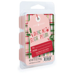 Twirl into the holiday spirit with Dancing Sugar Plums! Fill your home with a sweet, juicy swirl of plums and vanilla bean, and a playful touch of berries. Perfect for bringing a dash of holiday magic and cheer to your celebrations, this scent will keep the season feeling merry and bright! TOP NOTES: Citrus, Blueberry, Stawberry, Blackcurrant MID NOTES: Berries, Violet BASE NOTES: Vanilla, Sugar