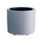 The Fluted Crock Candle Warmer’s matte slate-blue glaze and elegant fluted texture bring modern refinement to any space while offering safe, flameless fragrance.