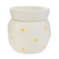Bring playful, fresh charm to any corner of your home with the Daisy Wax Warmer. Its matte white finish and embossed daisies with sunny yellow centers radiate cheer.