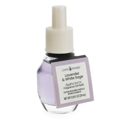 Bring the serenity of a sunlit meadow indoors with the calming, herbal blend in Lavender & White Sage WallScents™ 24 mL Fragrance Oil. Dewy lavender rests on white sage, soft woods, and warm tonka.