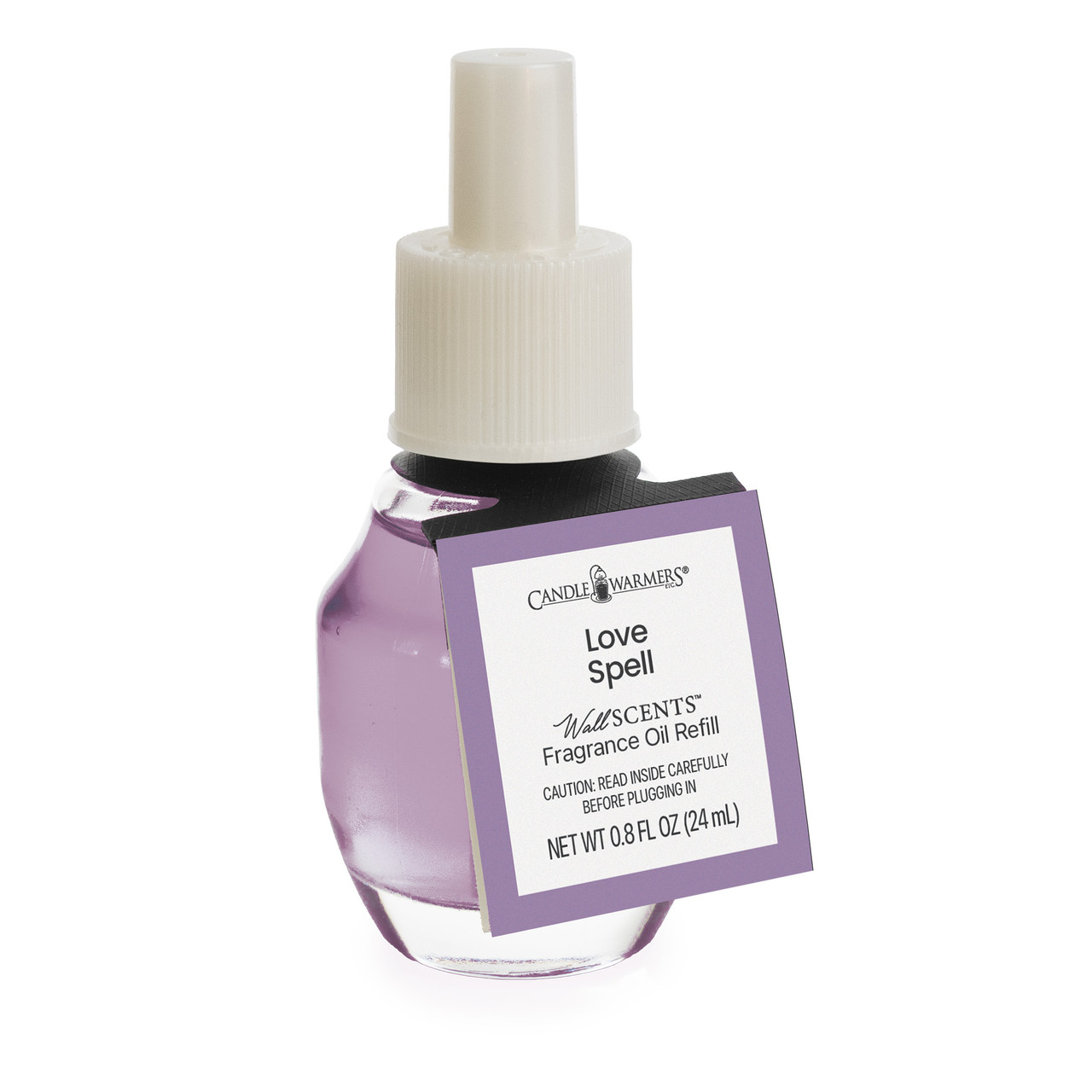 Create a light and dreamy vibe with Love Spell WallScents™ 24mL Fragrance Oil. Delicate peach blossom mingles with jasmine and a sweet hint of exotic musk.