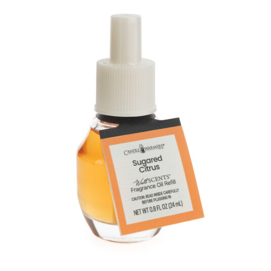 Brighten your mood with Sugared Citrus WallScents™ 24mL Fragrance Oil. Tangy grapefruit and juicy orange sparkle with sugar cane sweetness for a fun, candy-bright burst of sunshine.