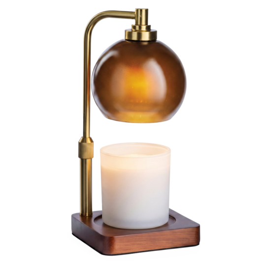 Amber Sphere Candle Warmer Lamp