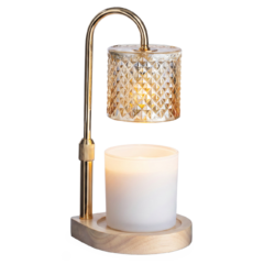 Champagne Crystal Candle Warmer Lamp