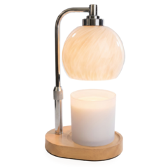 Swirl Blown Glass Candle Warmer Lamp