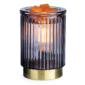 Black Fluted Glass Illumination Fragrance Warmer