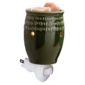 Green Etched Pluggable Fragrance Warmer