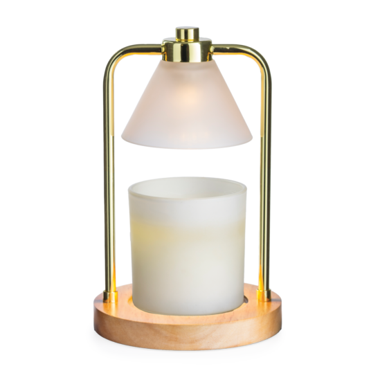 Golden Glow Lantern + Vanilla Cinnamon 12 oz Candle Combo