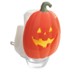 Jack-o'-lantern pumpkin plug-in wax warmer night light